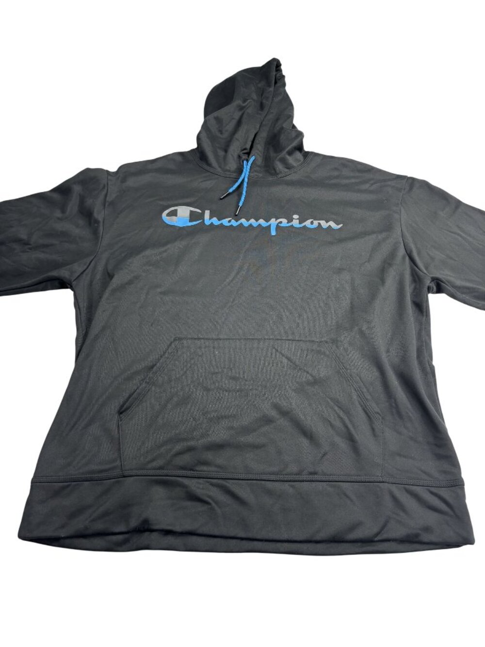 Champion Mens Black Hoodie XL Polyester Blend